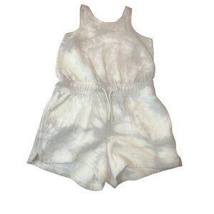 Athleta‎ Girl XS Tie-Dye Romper Cotton Blend Casual & Comfy Summer-Ready